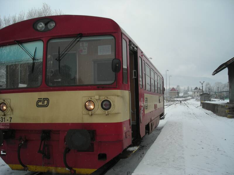 single car train in czech